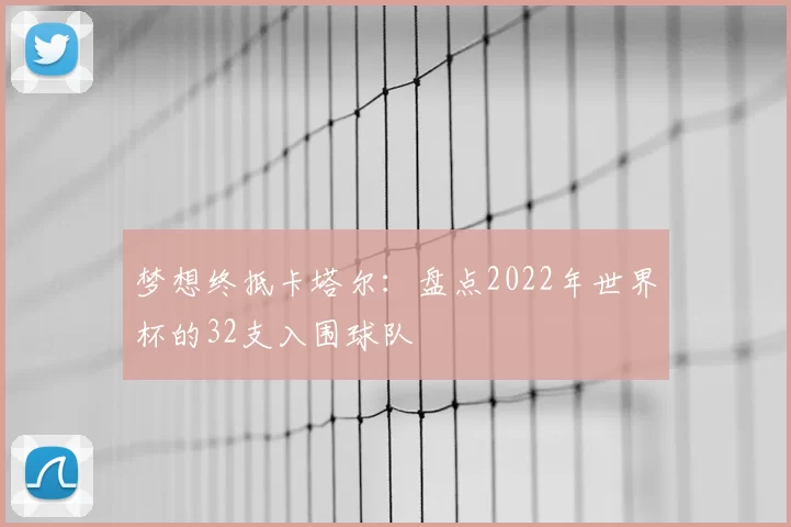 梦想终抵卡塔尔:盘点2022年世界杯的32支入围球队